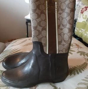 Coach rain boots